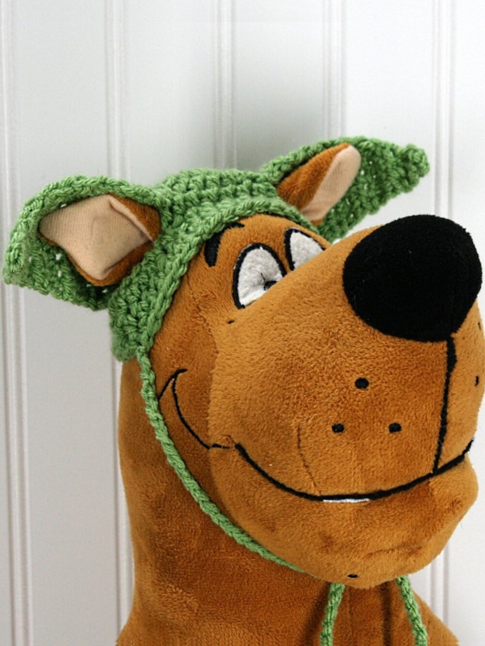 HAND CRAFTED Baby Yoda Mandalorian Crochet Dog Hat Wig Ears Costume Photo Prop